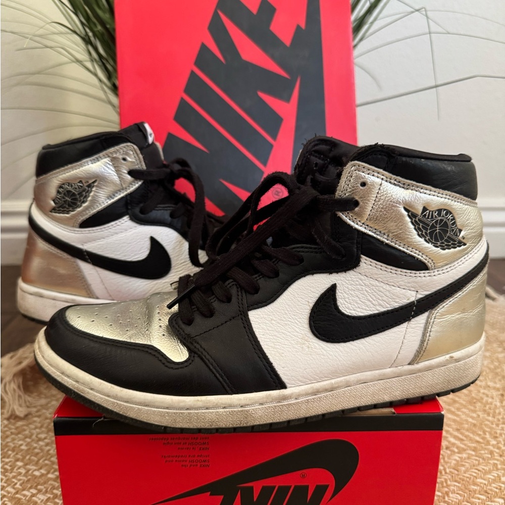 Nike Black and White High-Top Sneakers